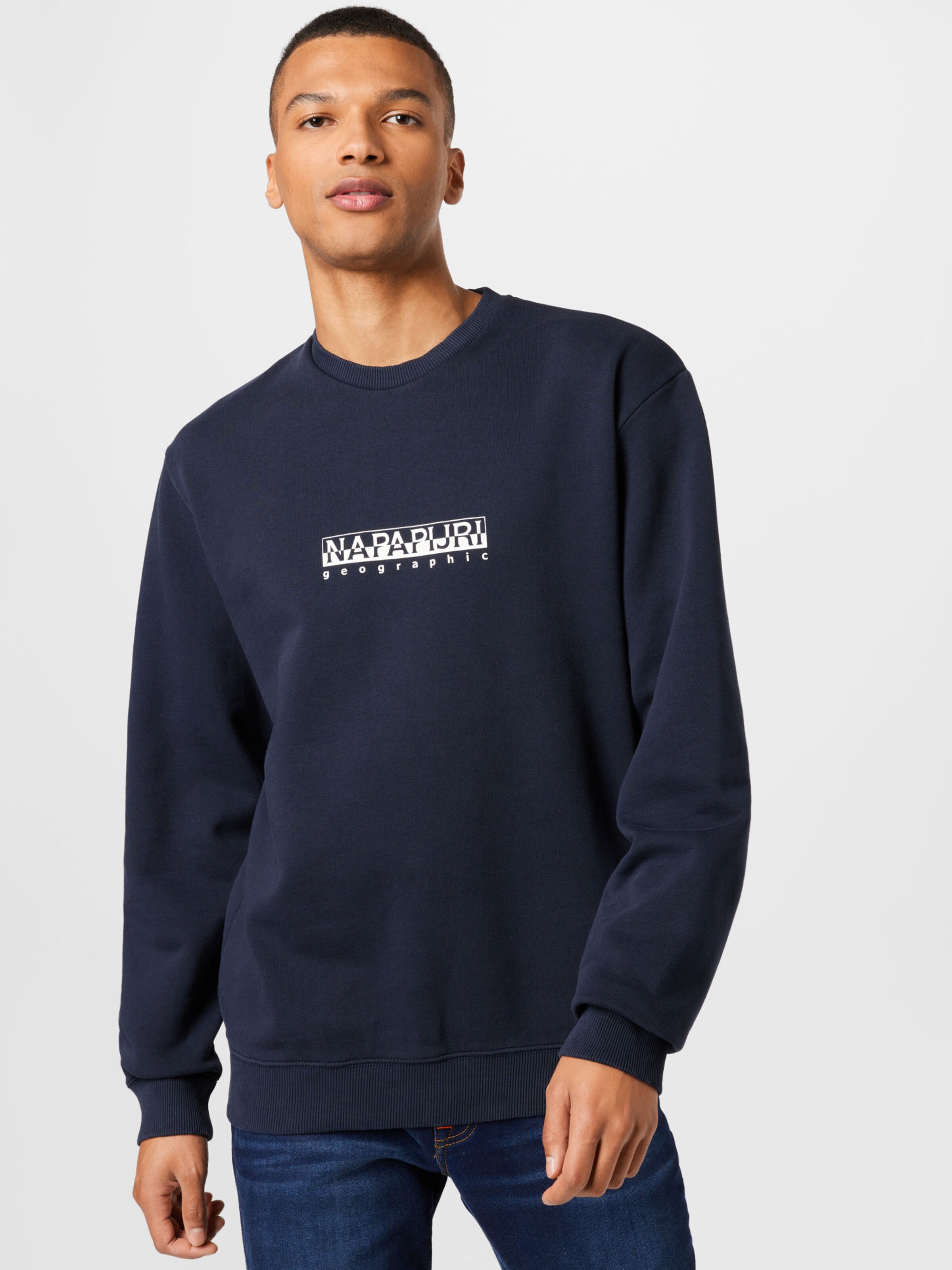 Männer Große Größen NAPAPIJRI Sweatshirt in Nachtblau - WR76966