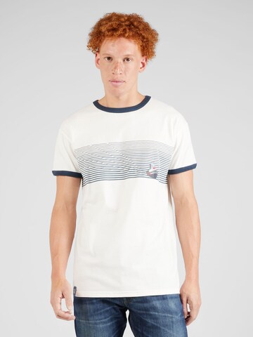 Derbe Shirt 'Schlepperkink' in Wit: voorkant