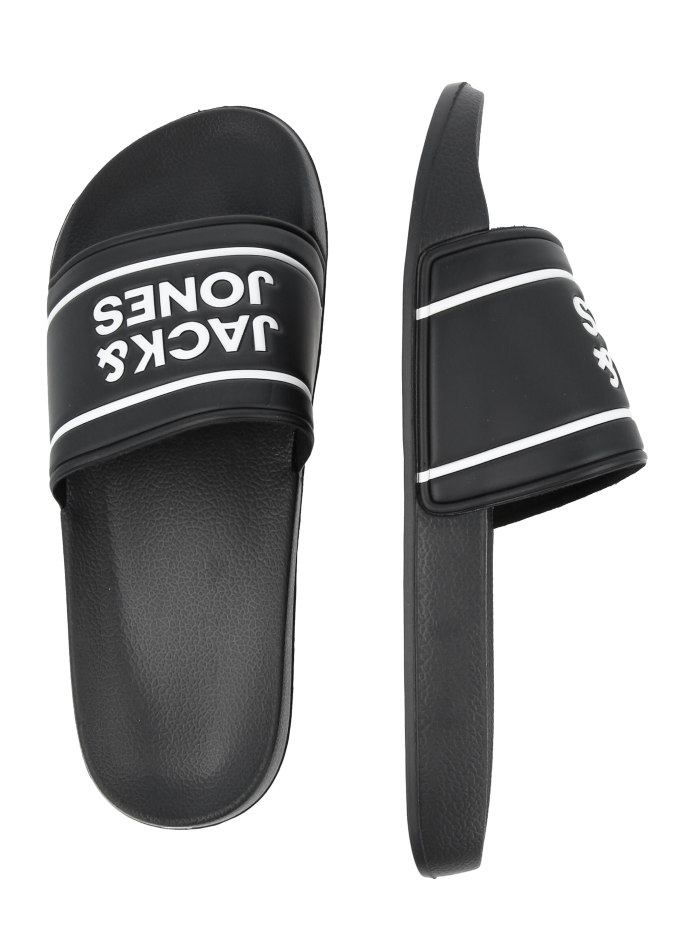 Mule 'JFWOSCAR' JACK & JONES en gris : sur le côté