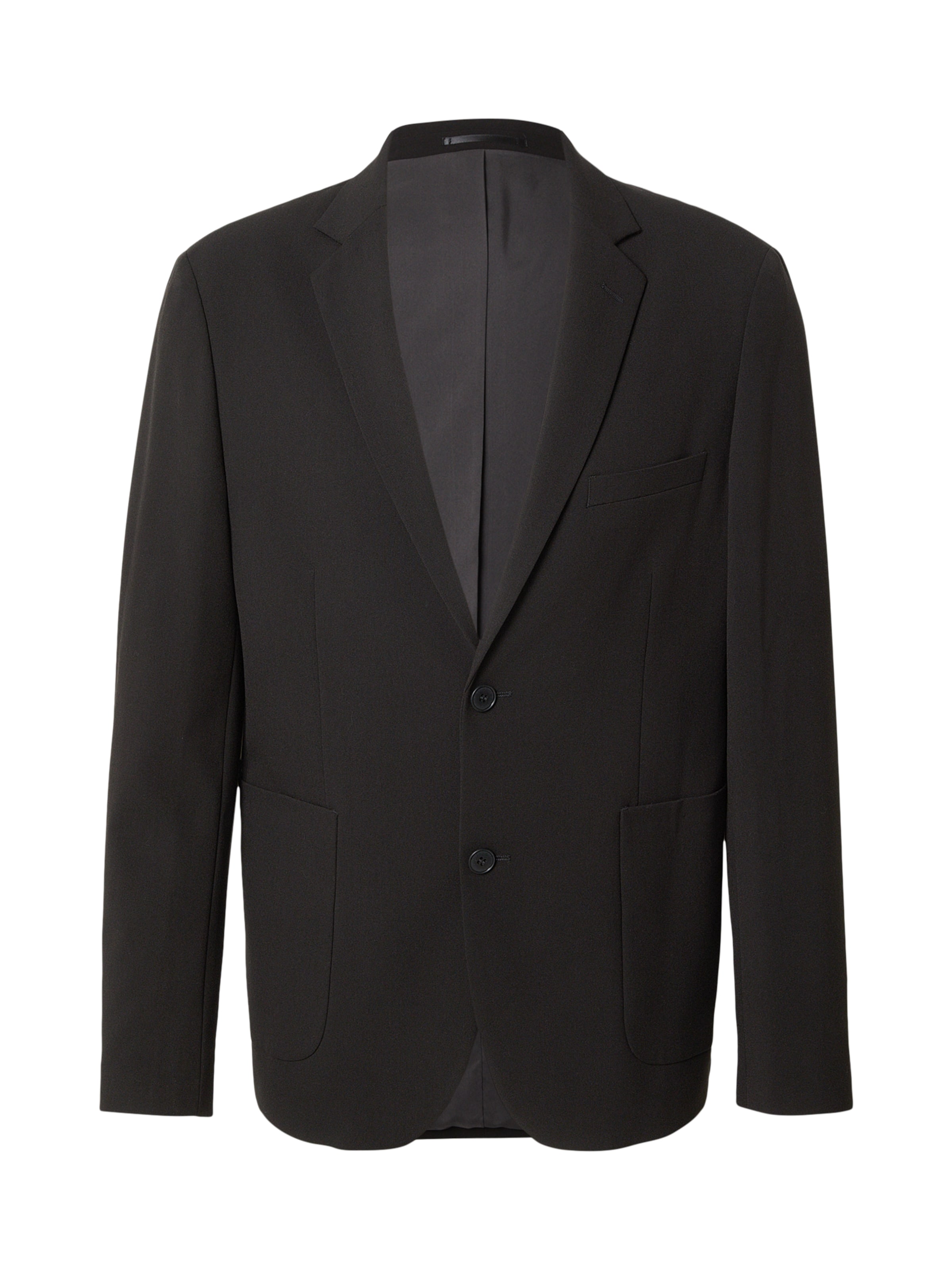 Lindbergh Regular fit Ανδρικό σακάκι 'Superflex' σε μαύρο: μπροστά