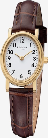 REGENT Analog Watch in Brown: front