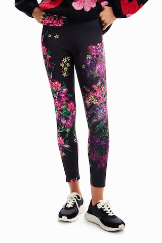 Desigual Skinny Leggings in Black: front