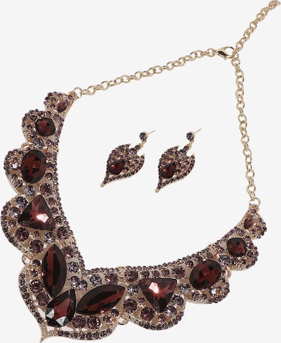 Juvelyrinių dirbinių rinkinys ' Liza ' iš SOHI, spalva – Auksas / tamsiai raudona / sidabrinė, Prekių apžvalga