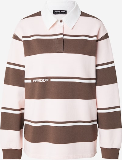 Pegador Sweater majica 'Morella' u čokolada / roza / bijela, Pregled proizvoda