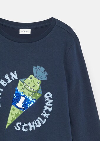 T-Shirt s.Oliver en bleu