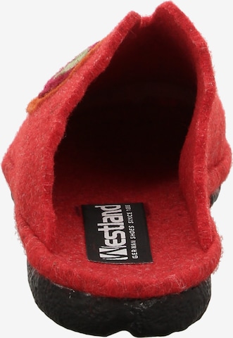 Westland by JOSEF SEIBEL Slippers 'Lille 101' in Red