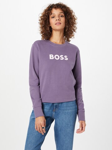 BOSS Sweatshirt 'Ela' i lila: framsida