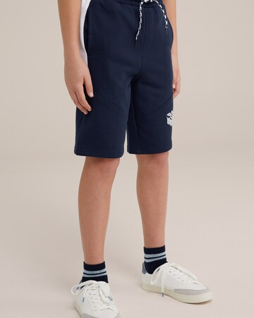 WE Fashion Обычный Спортивные штаны в Синий: спереди
