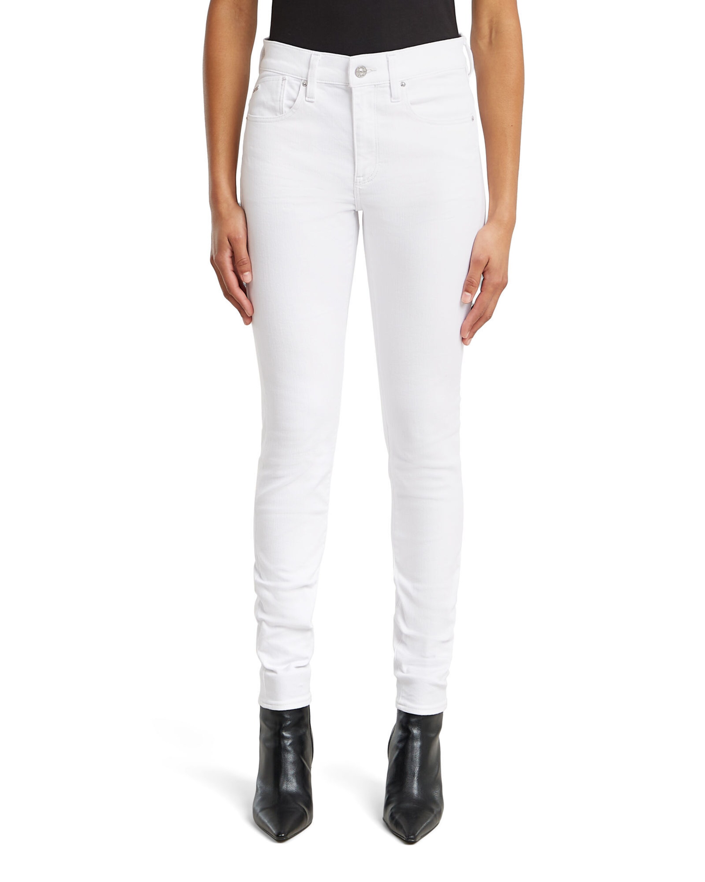 G-STAR Skinny Jeans 'Lhana' in Wit: voorkant