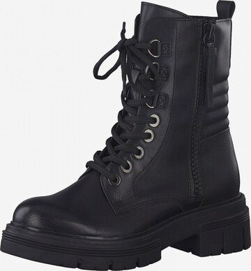 MARCO TOZZI Lace-Up Ankle Boots in Black: front