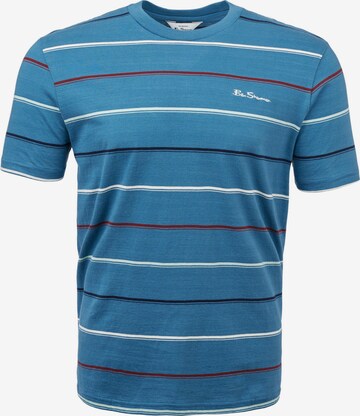 Ben Sherman Shirt 'Fine Stripe Tee' in Blue: front
