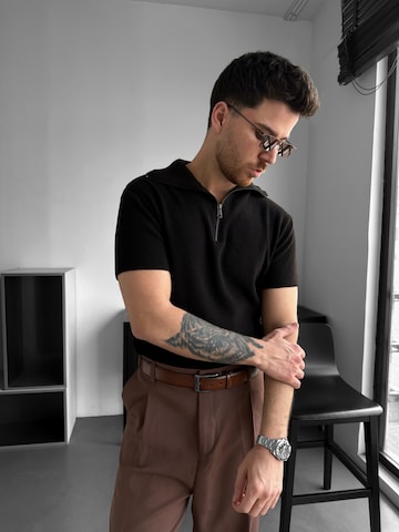 T-Shirt Kleidermafia en marron : devant