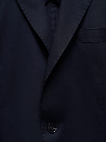 MANGO MAN Slim fit Suit Jacket 'Capri' in Blue