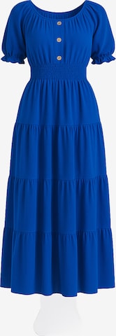 Robe Elara en bleu : devant