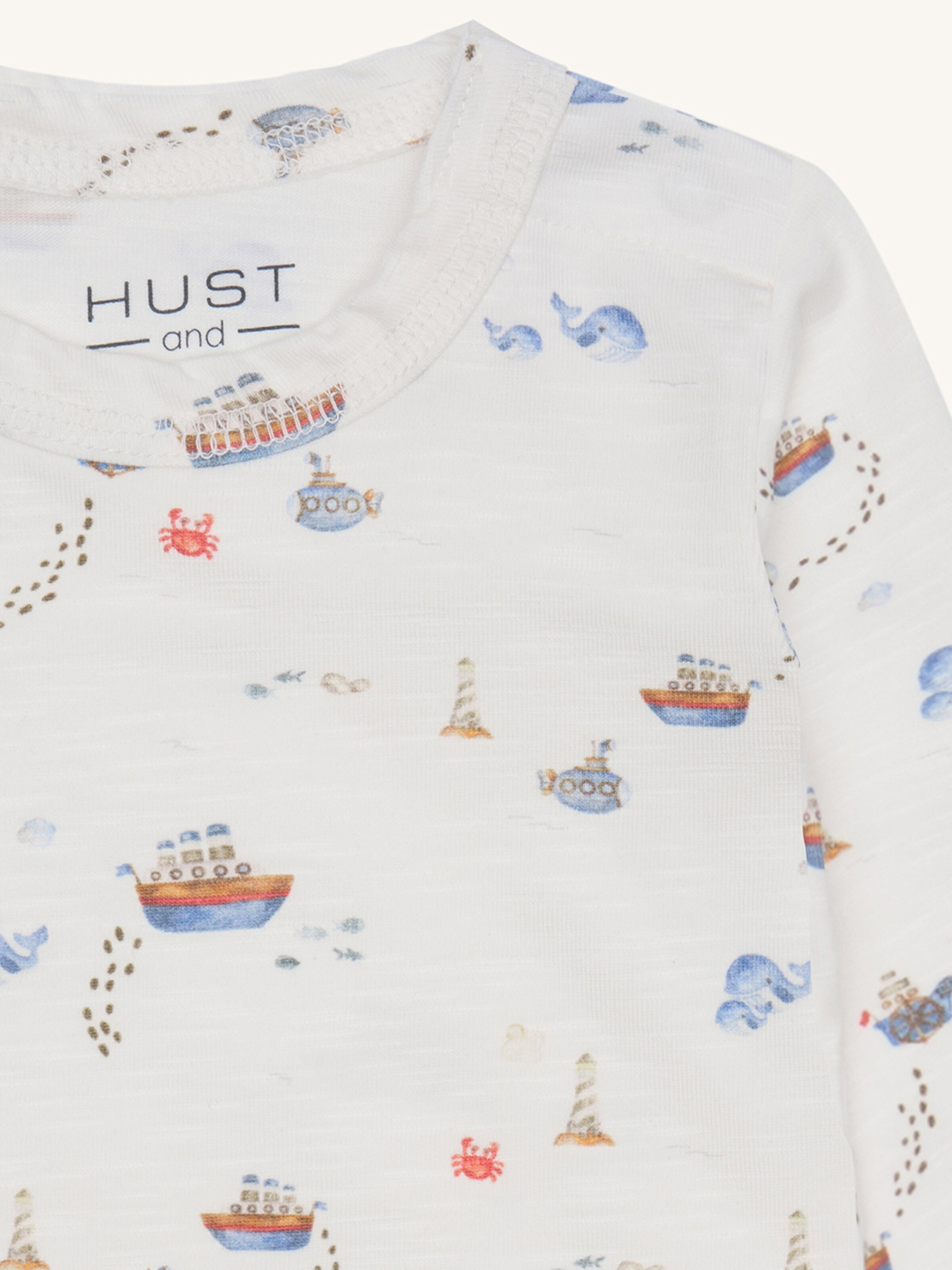 Hust & Claire - Pijama entero/body 'Billy' en beige