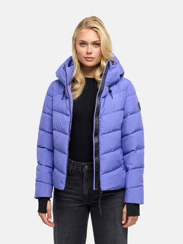 MARIKOO Winterjas in Lila: voorkant