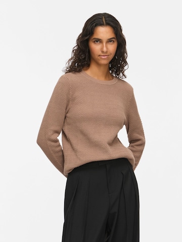 Pull-over 'VIDalo' VILA en marron : devant