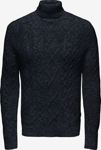 Only & Sons Sweter 'BRYAN' w kolorze niebieski: przód