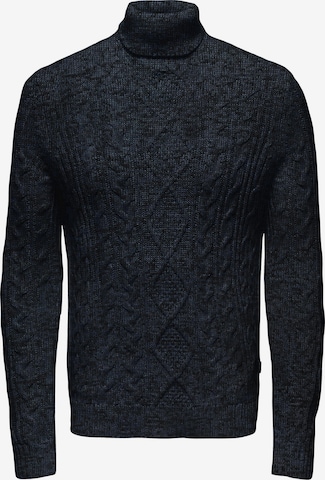 Only & Sons Sweter 'BRYAN' w kolorze niebieski: przód