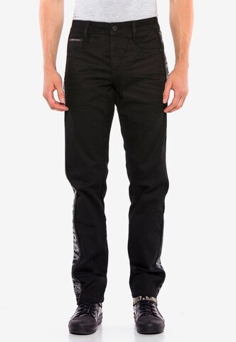 CIPO & BAXX Regular Jeans in Schwarz: predná strana