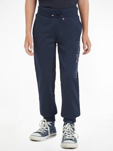 TOMMY HILFIGER Tapered Broek in Blauw: voorkant