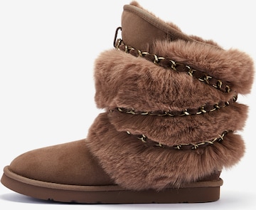 Australia Luxe Collective Bootie 'ATILLA' in Brown: front