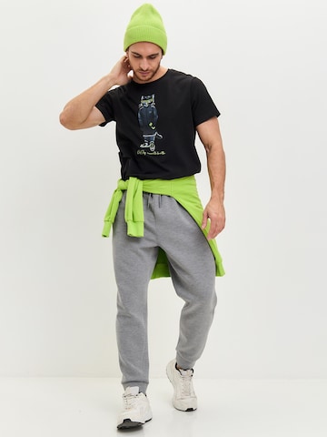 T-Shirt 'Sport Cat' Cat e Lolette en noir