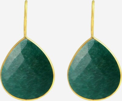 Gemshine Ohrringe in gold / grün, Produktansicht
