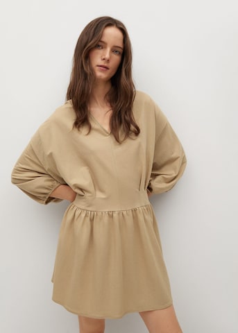 MANGO Klänning 'Rimel' i beige: framsida