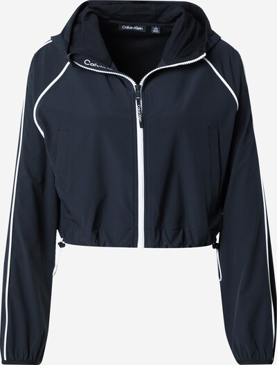 Calvin Klein Sport Αθλητικό μπουφάν σε μαύρο / λευκό, Άποψη προϊόντος
