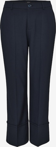 OPUS Loose fit Pleated Pants 'Metiko' in Black: front