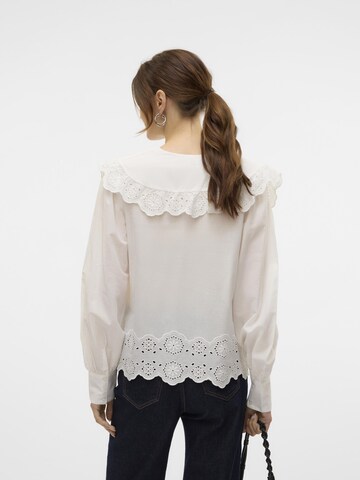 VERO MODA Bluse i hvid