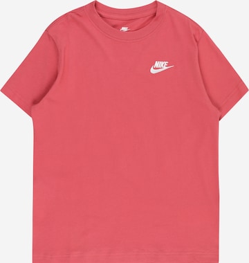 T-Shirt Nike Sportswear en rouge : devant