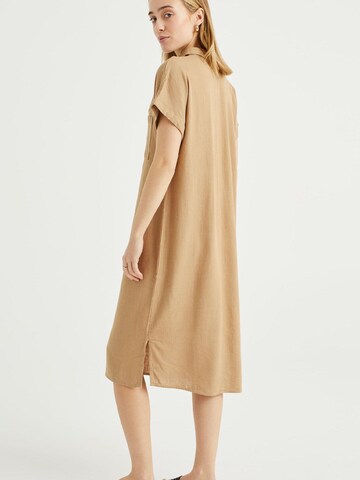 WE Fashion Shirt dress in Beige