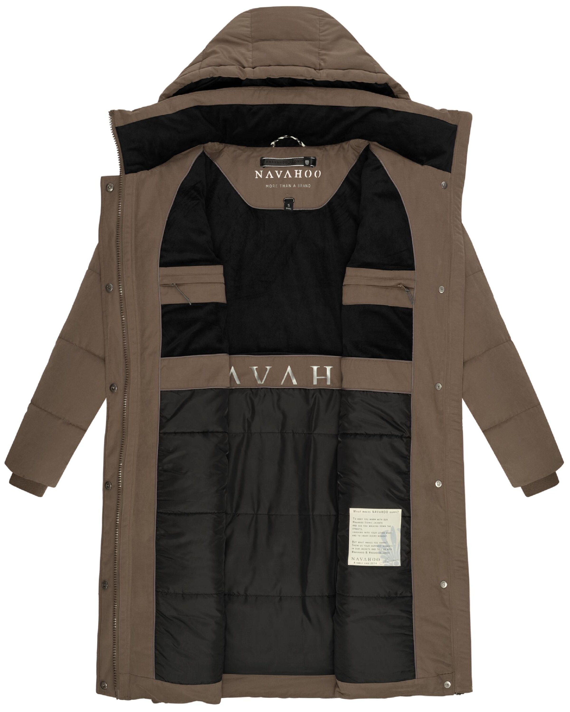 NAVAHOO Χειμερινό παλτό σε καφέ