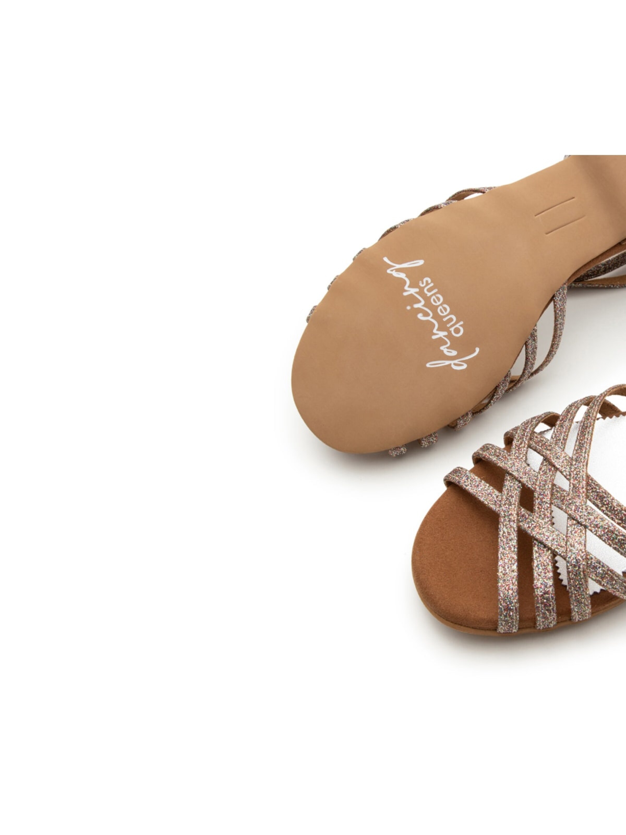 Dancing Queens Strap Sandals 'Joy' in Silver
