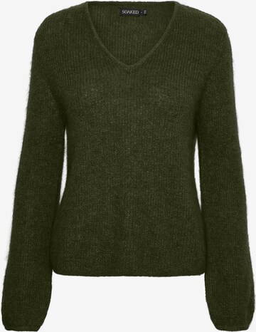 SOAKED IN LUXURY Sweater 'Tuesday' in Green: front