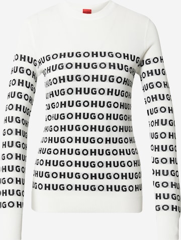 HUGO Pullover in Weiß: predná strana