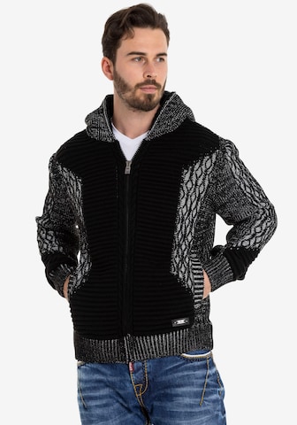 CIPO & BAXX Strickjacke in Schwarz