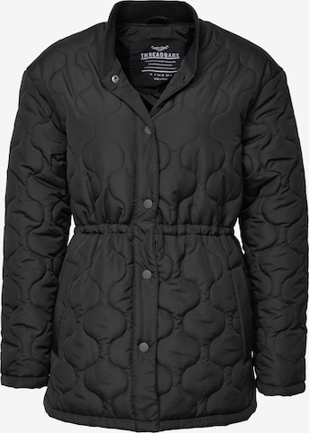 Threadbare Between-Season Jacket 'Juliet' in Black: front