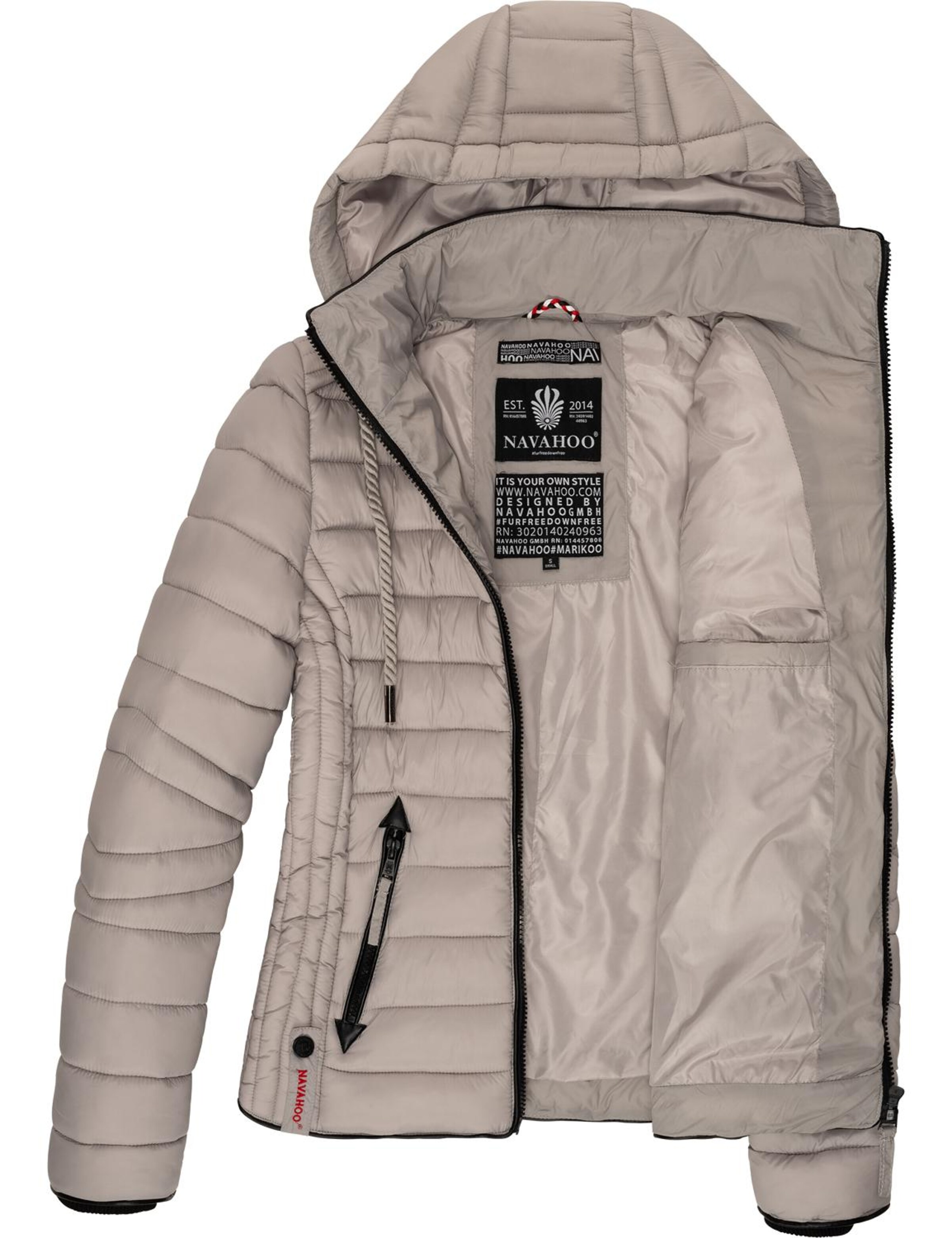 NAVAHOO Демисезонная куртка 'Lulana' в Серый