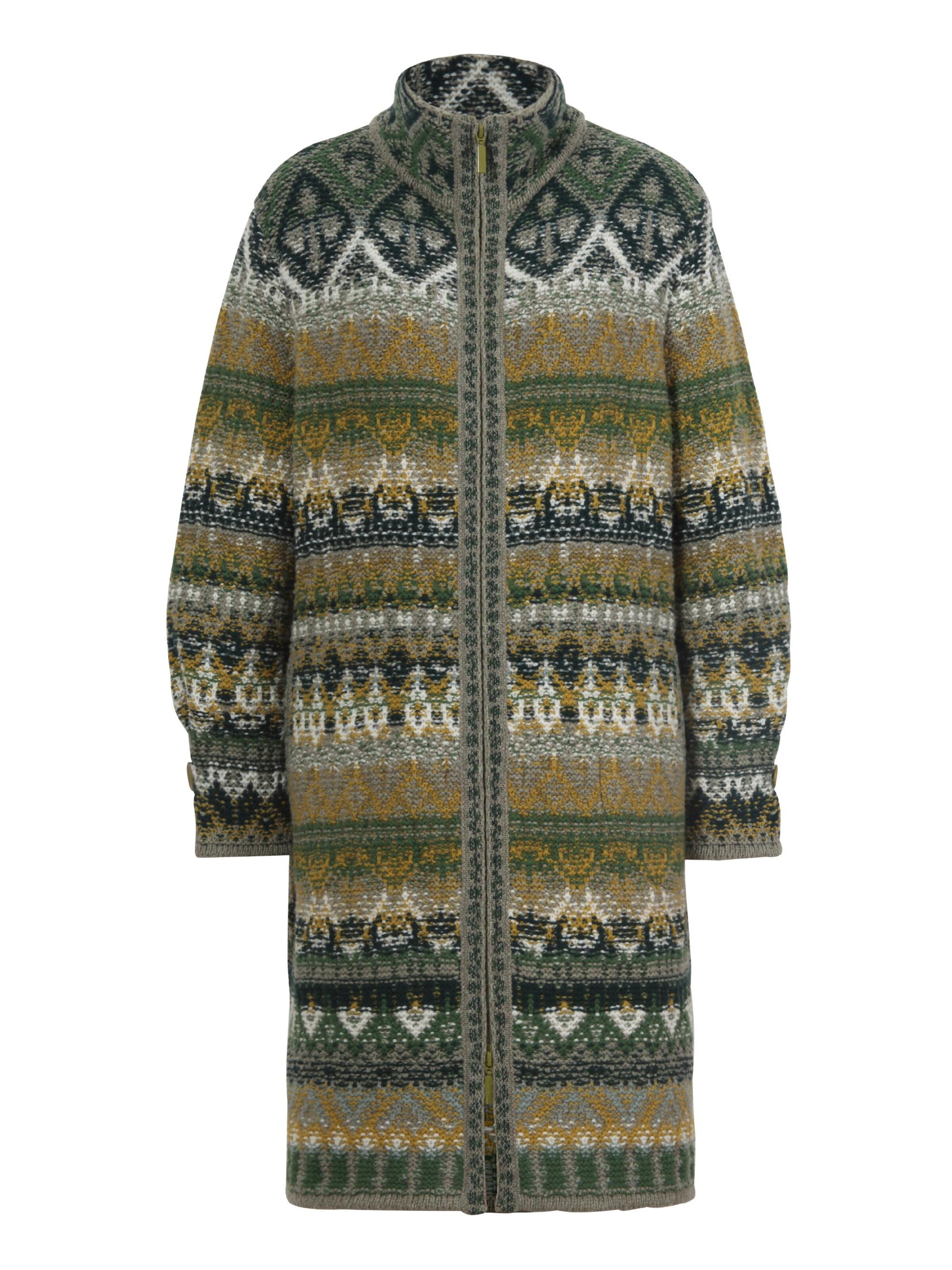 IVKO Strickmantel in Grün: Vorderseite