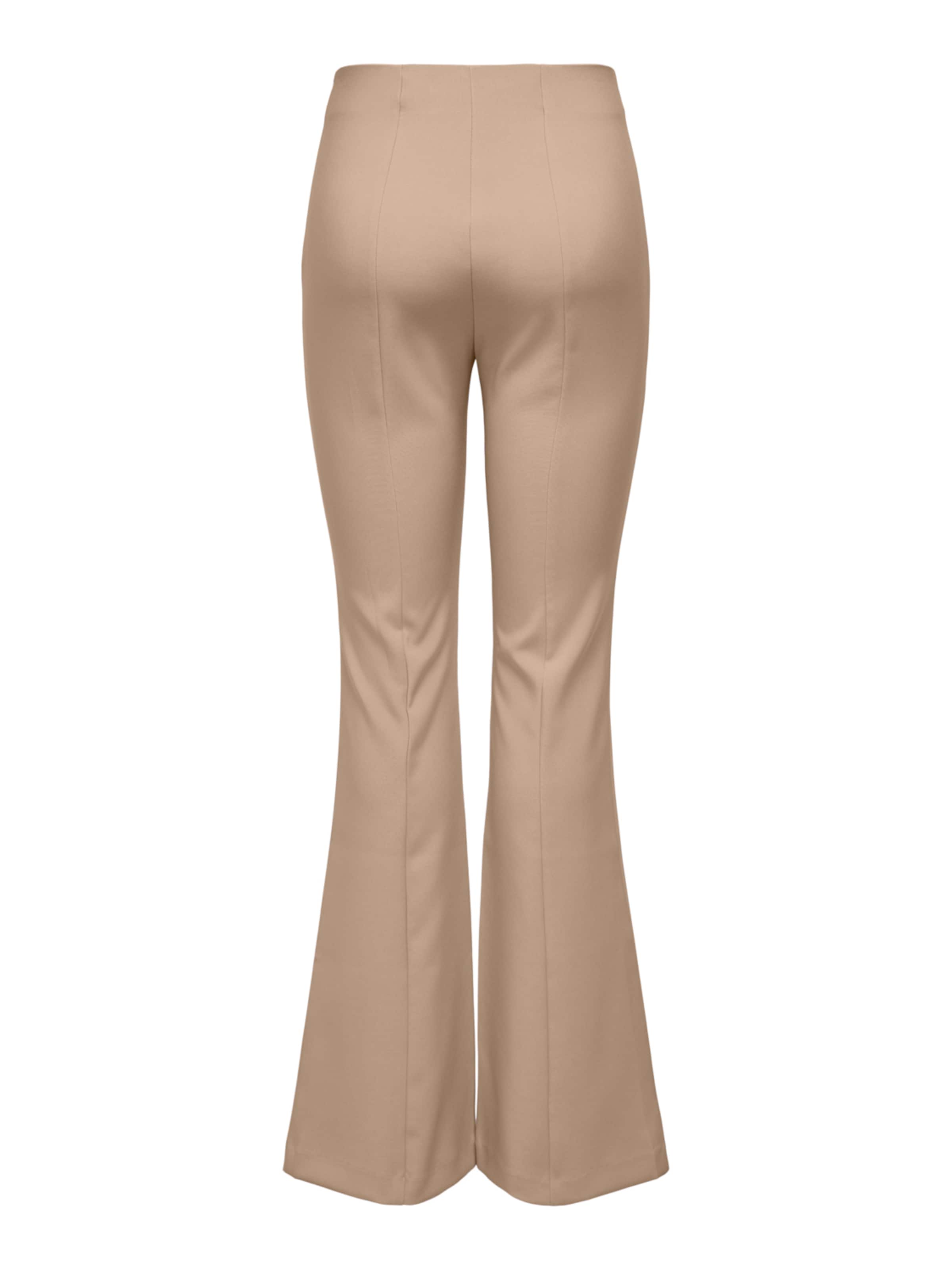 ONLY Flared Παντελόνι με τσάκιση 'ASTRID' σε μπεζ