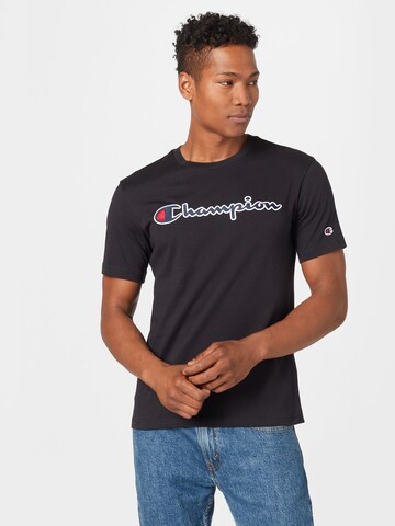 Champion Authentic Athletic Apparel T-Shirt in Schwarz: predná strana