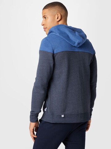 TOM TAILOR Regular fit Zip-Up Hoodie in Blue