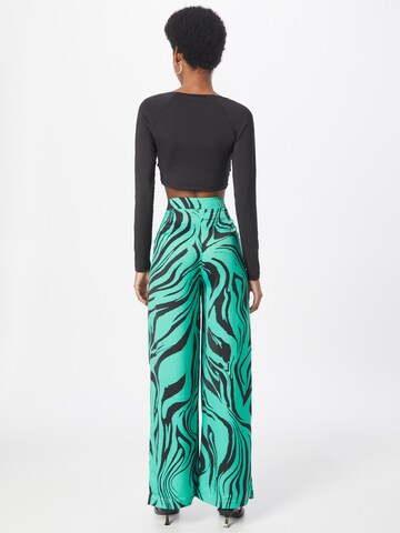 Wide Leg Pantalon à pince Misspap en vert