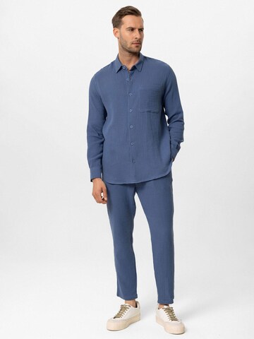 Regular fit Camicia 'Ilario' di Antioch in blu