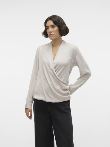 VERO MODA Shirt in Beige: voorkant