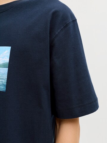 JACK & JONES T-Shirt 'JORNORREBRO' in Blau