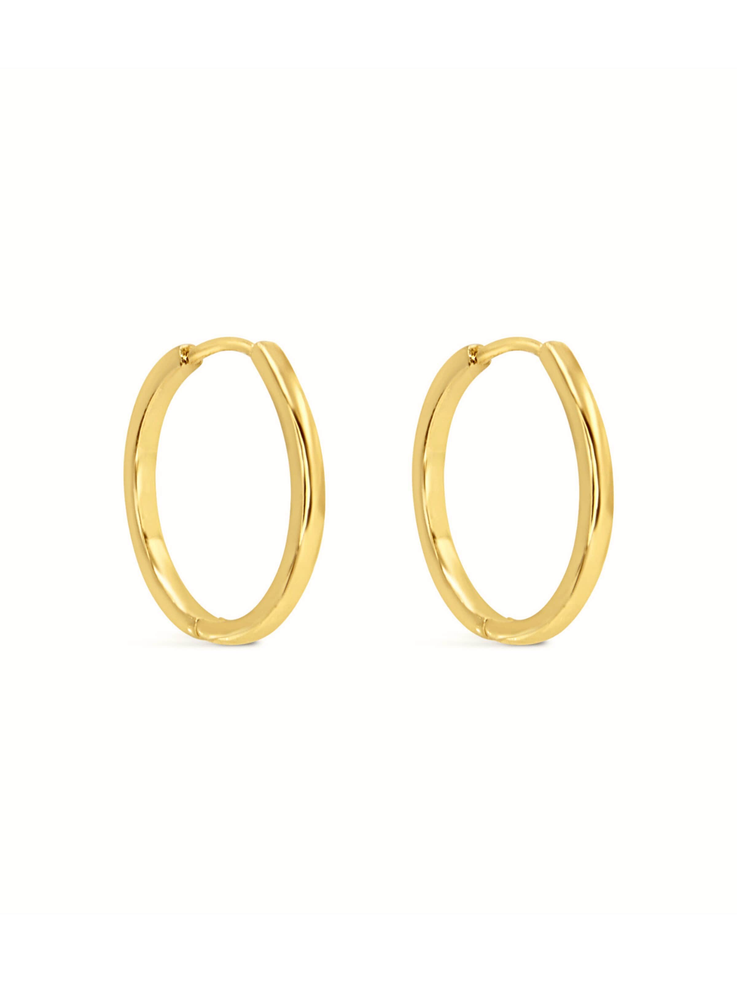 ARS-ARGENTI Ohrringe 'NAUGHTY HOOPS'‌‌‌‌‌‌‌ in Gold: Vorderseite